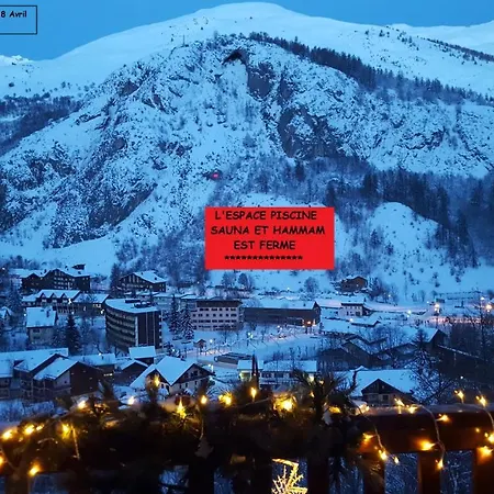 Apartment T2 Les Chardons Avec Piscine Sauna Et Hammam Valloire